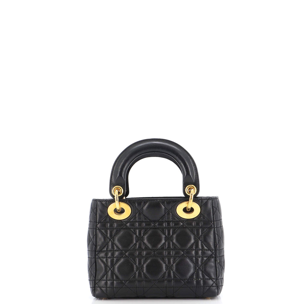 Lady Dior Bag Cannage Quilt Lambskin Mini
