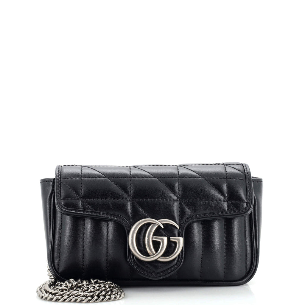 GG Marmont Flap Bag Matelasse Leather Super Mini