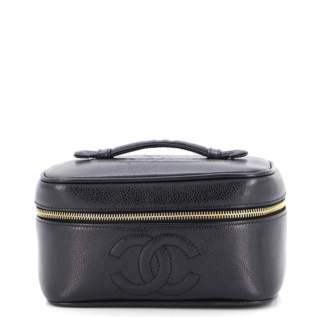 Vintage Timeless Cosmetic Case Caviar Medium