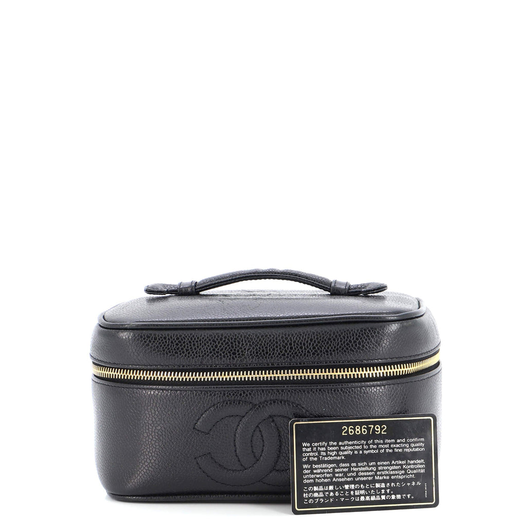 Vintage Timeless Cosmetic Case Caviar Medium