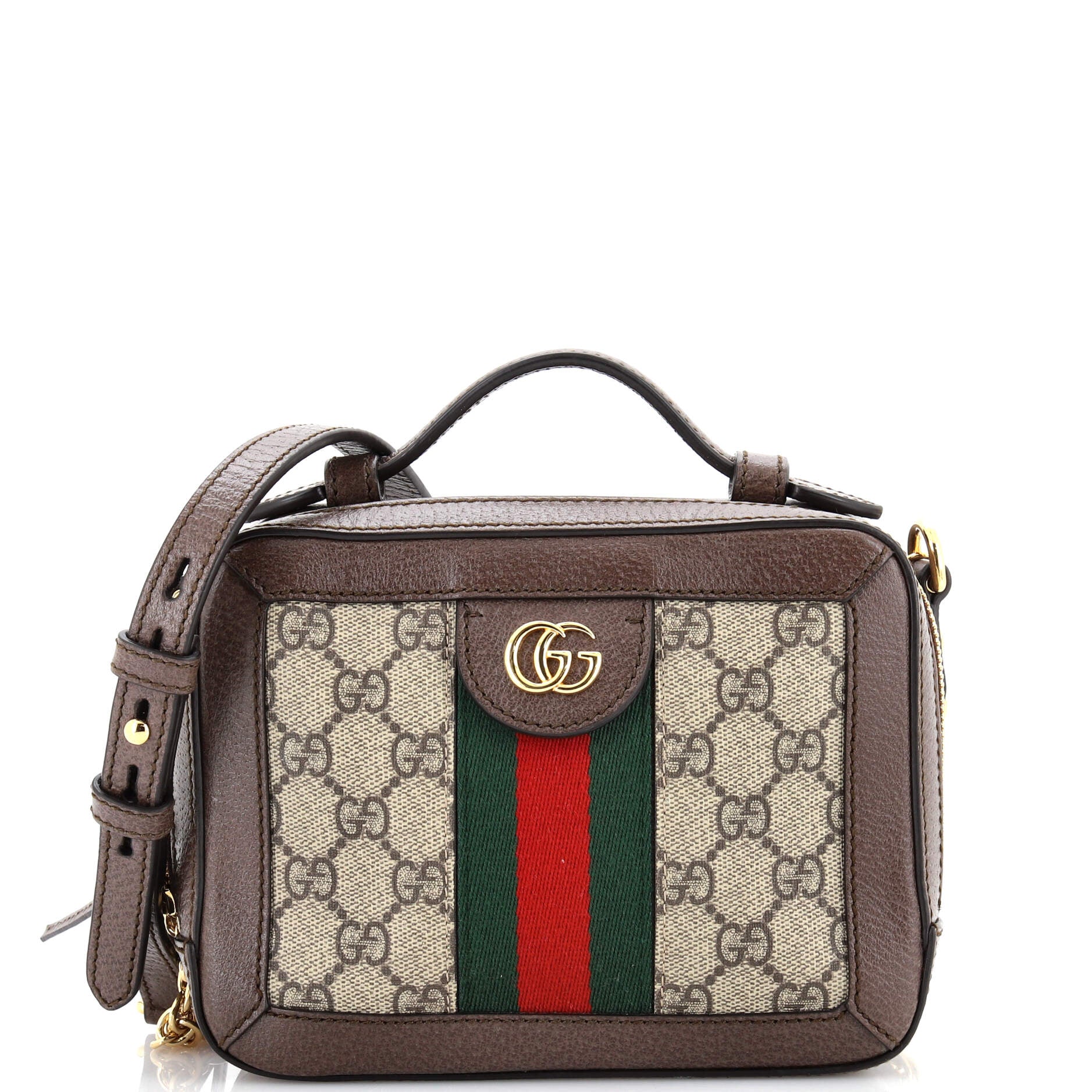 Ophidia Zip Around Camera Bag GG Coated Canvas Mini