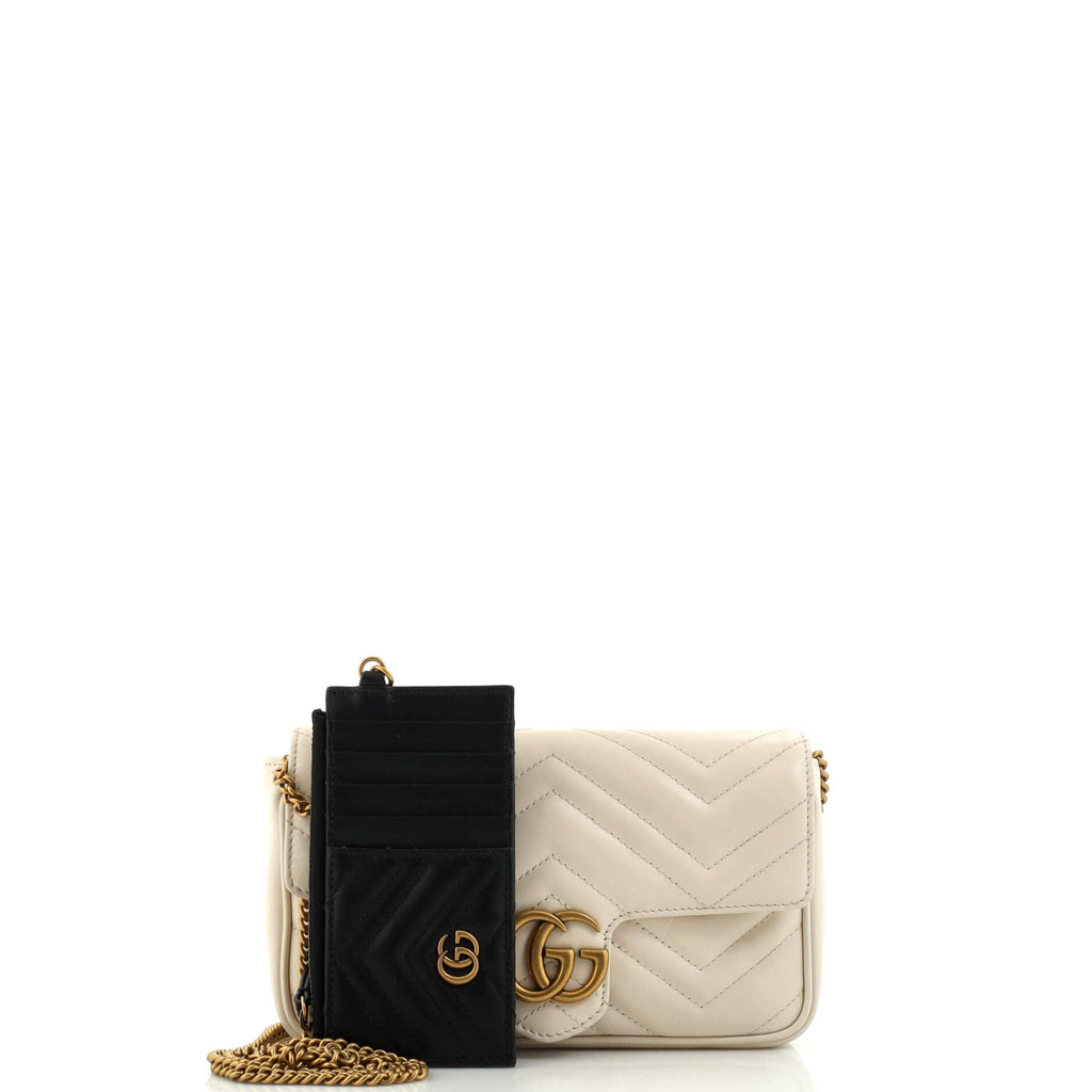GG Marmont Wallet on Chain Matelasse Leather Mini