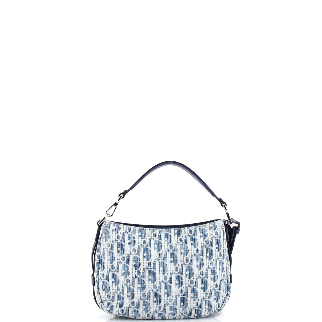 Saddle Soft Bag Kasuri Oblique Canvas Mini