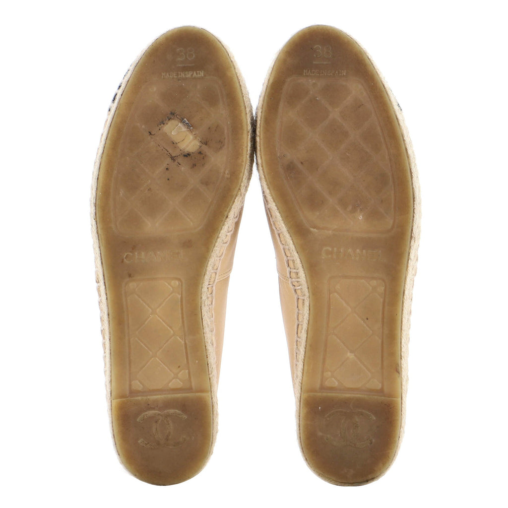 Women's CC Cap Toe Espadrilles Leather