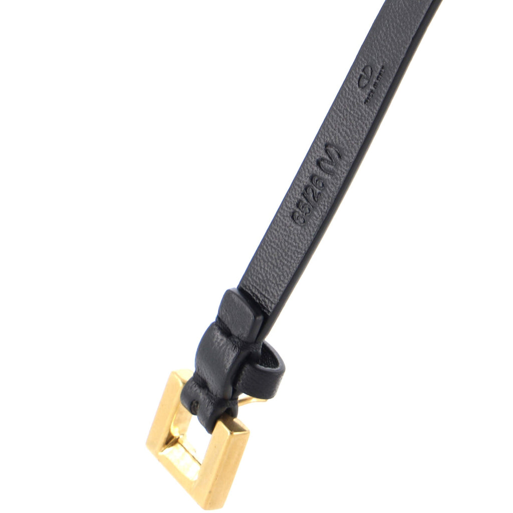 VLogo Wrap Belt Leather Thin