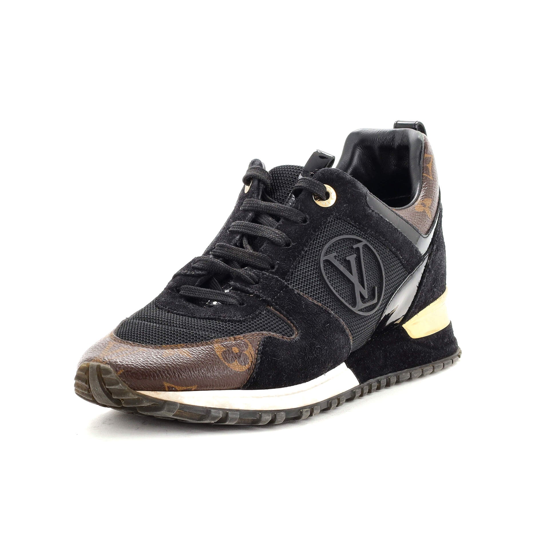 Women's Run Away Sneakers Mesh with Monogram Canvas and Suede