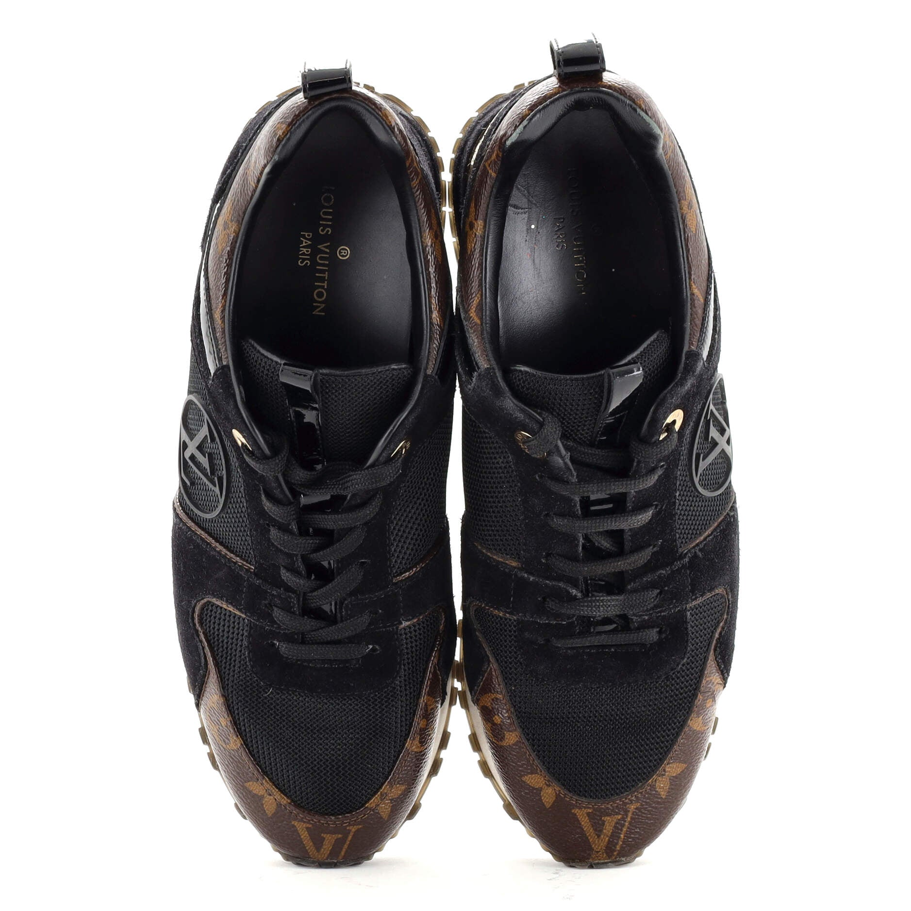 Women's Run Away Sneakers Mesh with Monogram Canvas and Suede