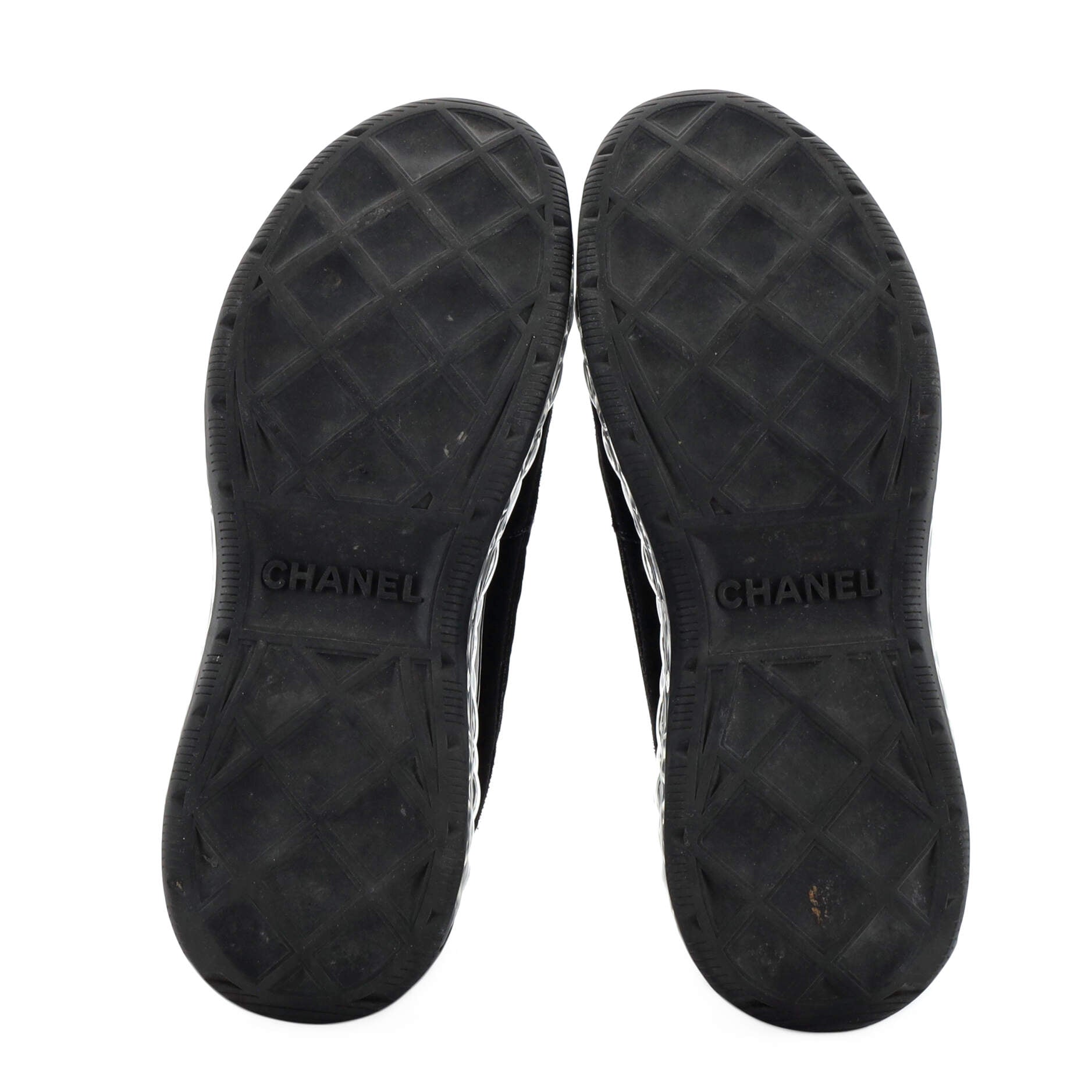 Women's CC Cap Toe Logo Sneakers Suede and Mixed Fibers