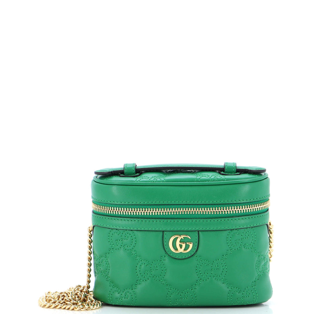 Top Handle Vanity Chain Bag GG Embossed Matelasse Leather Mini