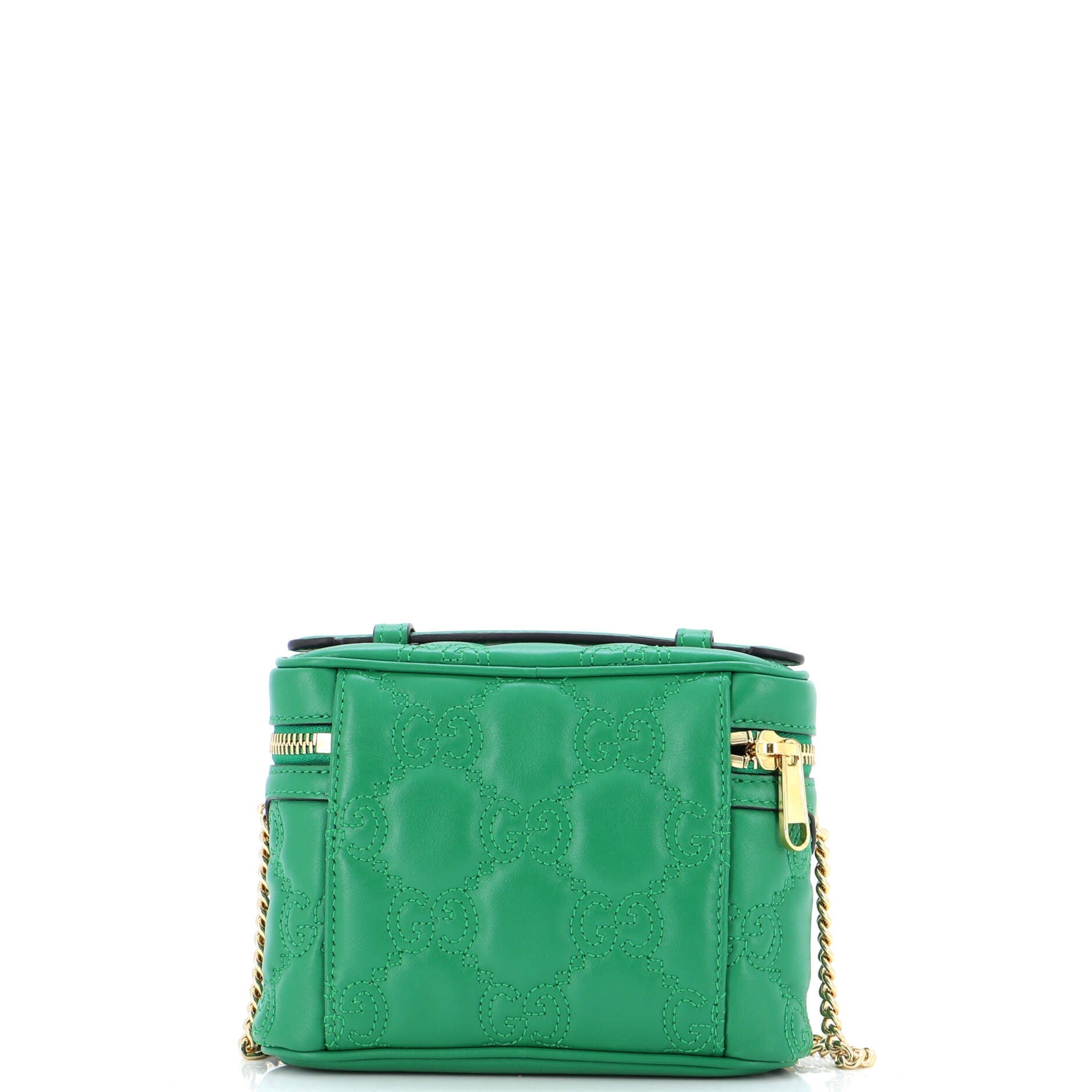 Top Handle Vanity Chain Bag GG Embossed Matelasse Leather Mini