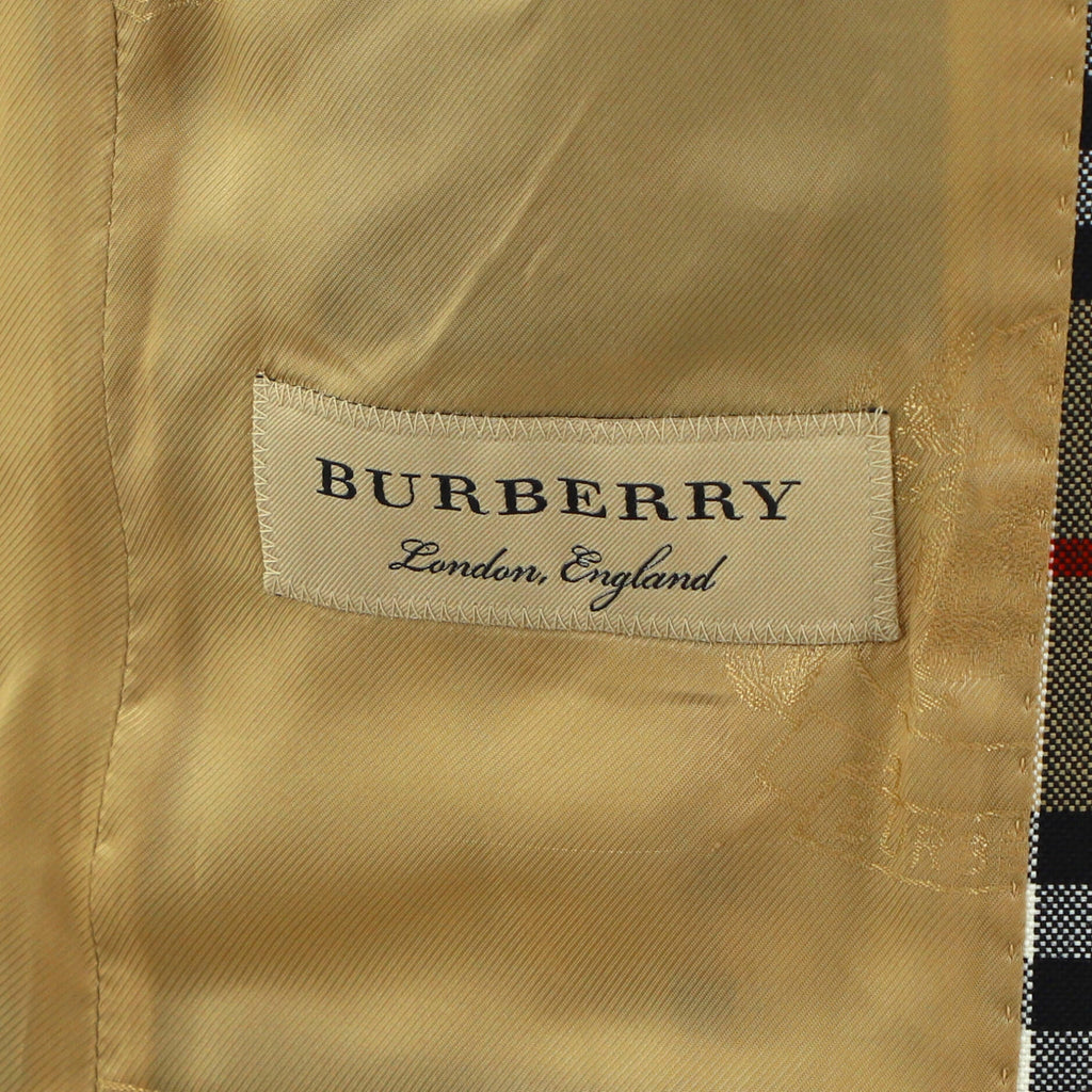 Women's Button Up Blazer Vintage Check Wool
