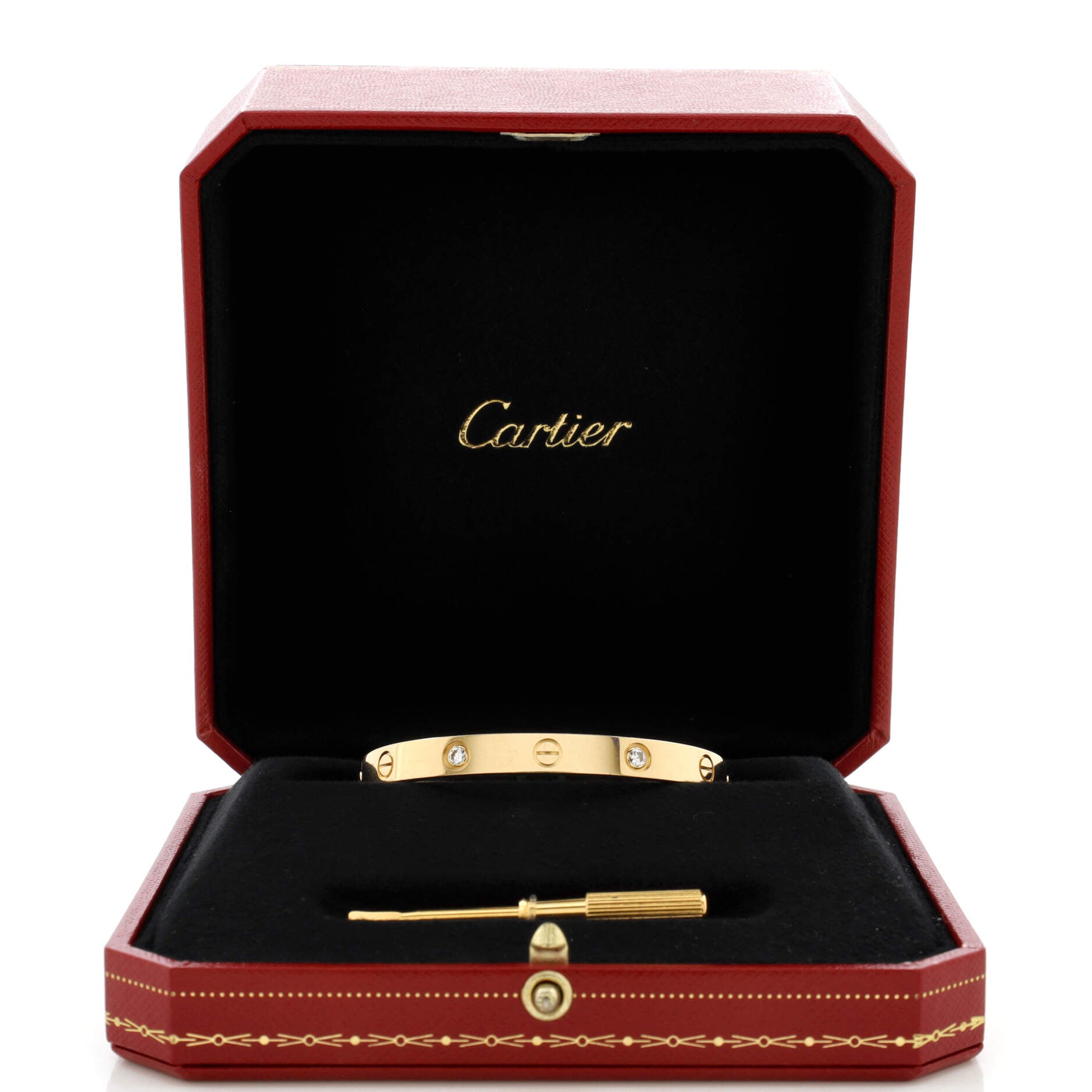 Love 4 Diamond Bracelet 18K Yellow Gold with Diamonds