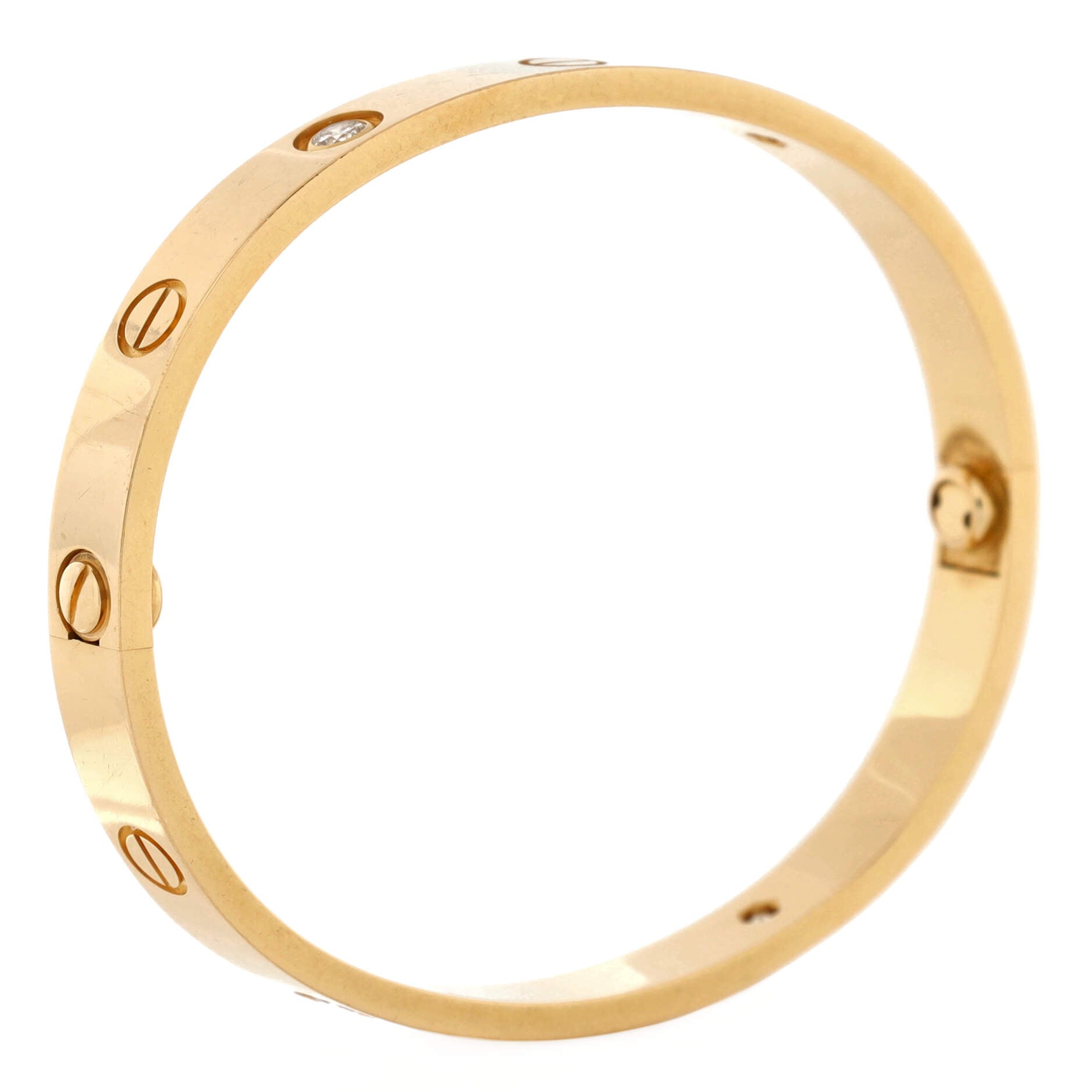 Love 4 Diamond Bracelet 18K Yellow Gold with Diamonds