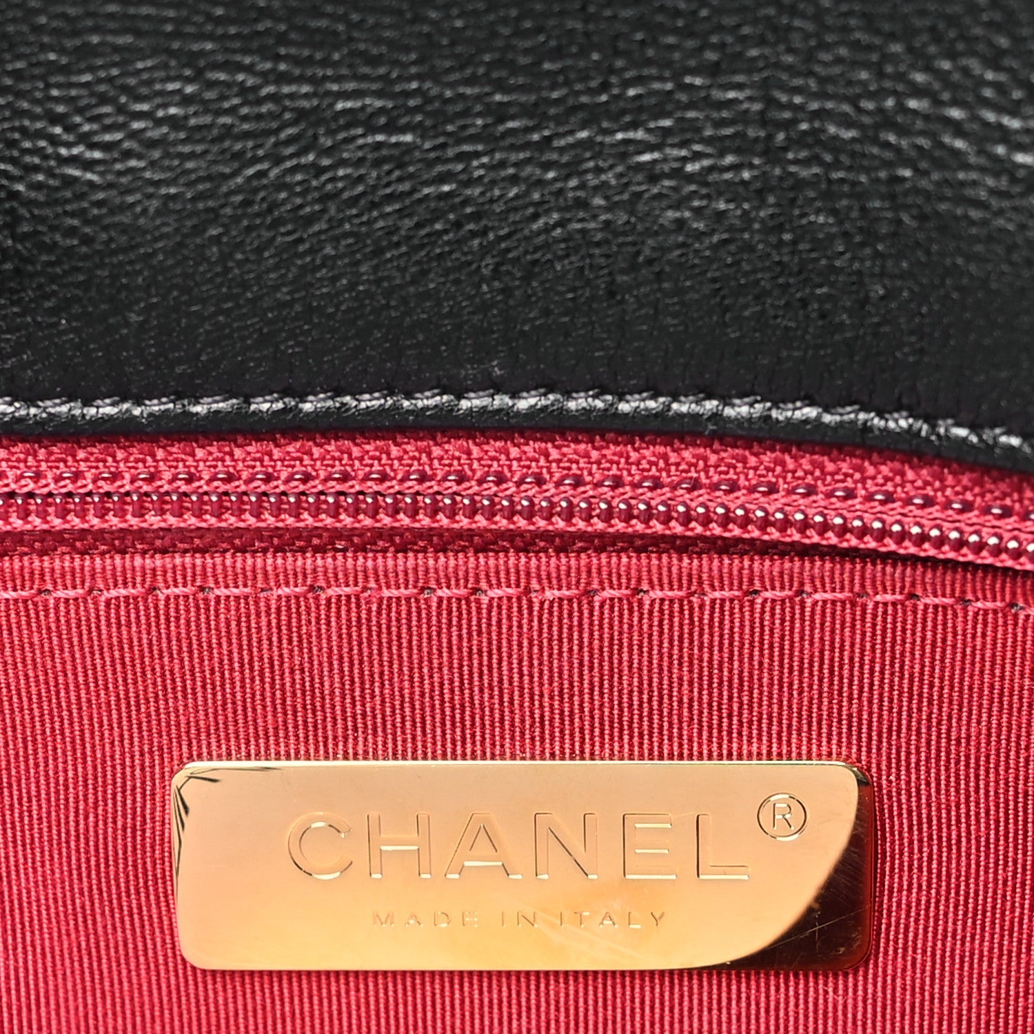 Lambskin Quilted Large Chanel 19 Flap Black