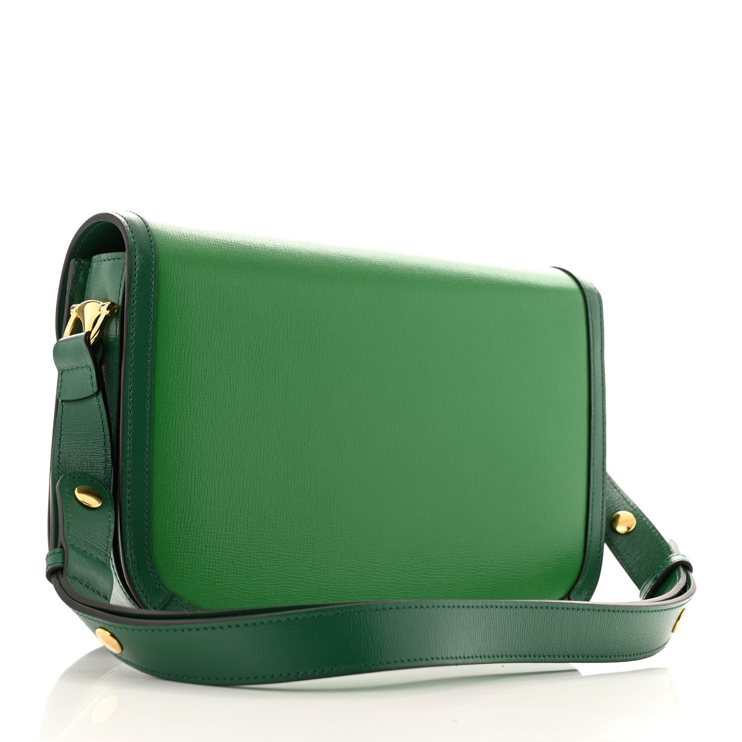 Azalea Calfskin Horsebit 1955 Shoulder Bag New Shamarock Emerald