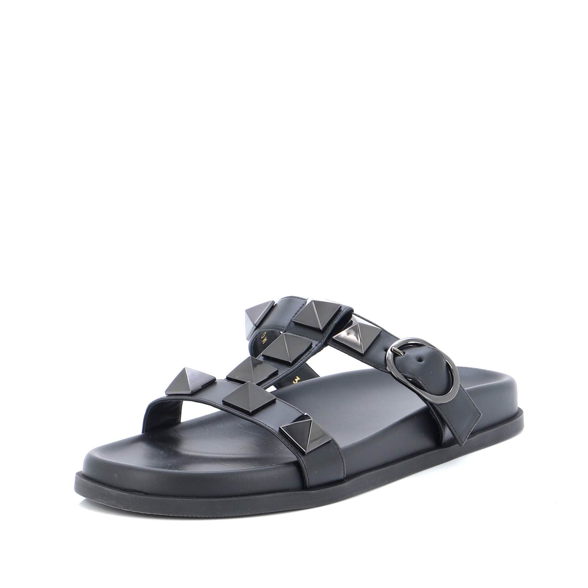 Women's Roman Stud Flat Sandals Leather