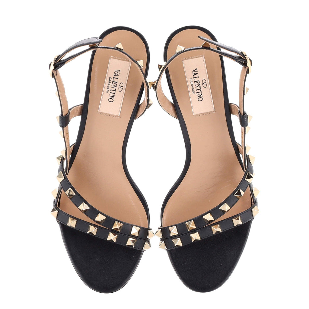 Women's Rockstud Stiletto Heeled Sandals Leather