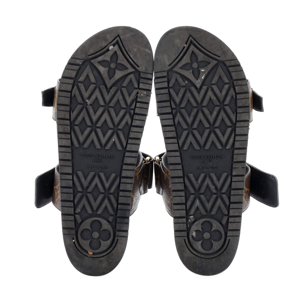 Women's Bom Dia Flat Mules Monogram Canvas