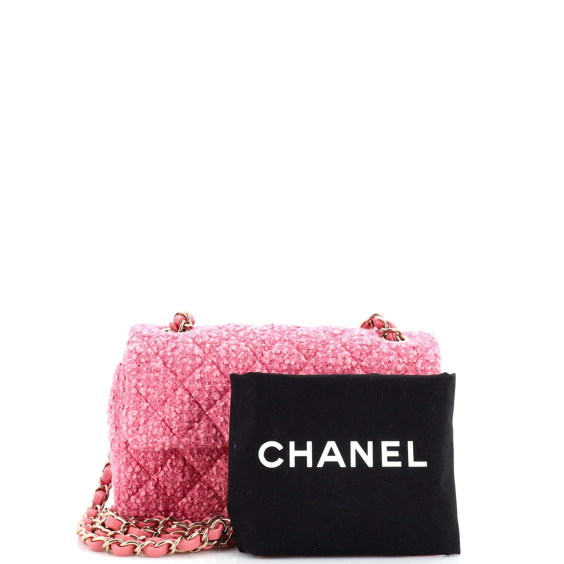Classic Single Flap Bag Quilted Tweed Mini