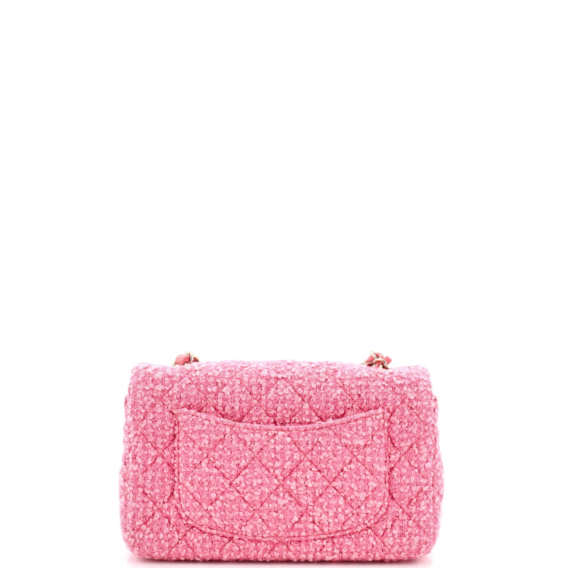 Classic Single Flap Bag Quilted Tweed Mini