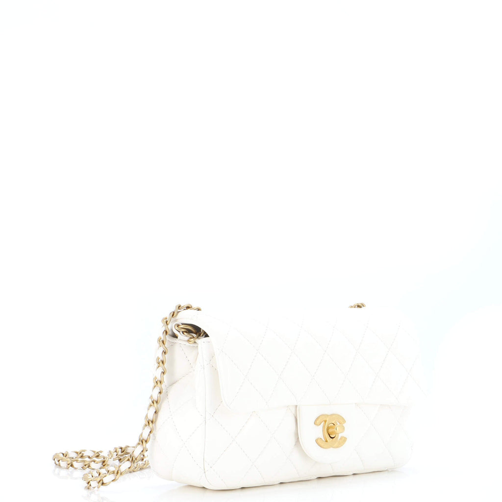 Pearl Crush Flap Bag Quilted Lambskin Mini
