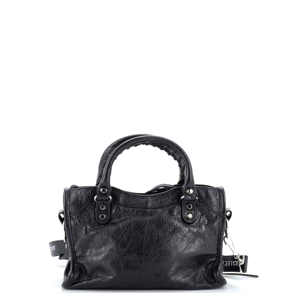 Logo Strap City Classic Studs Bag Leather Mini