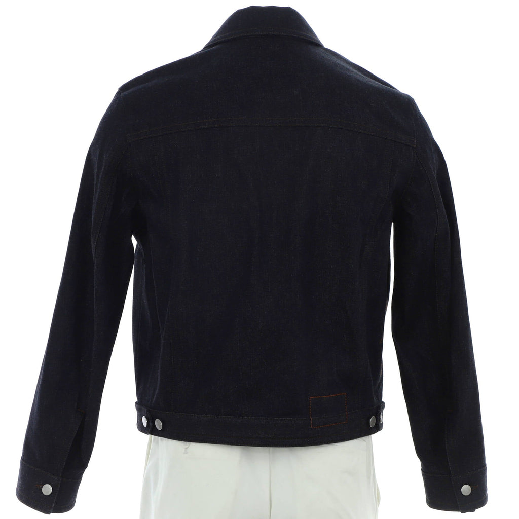 Men's Icones au Carre Jacket Embroidered Denim