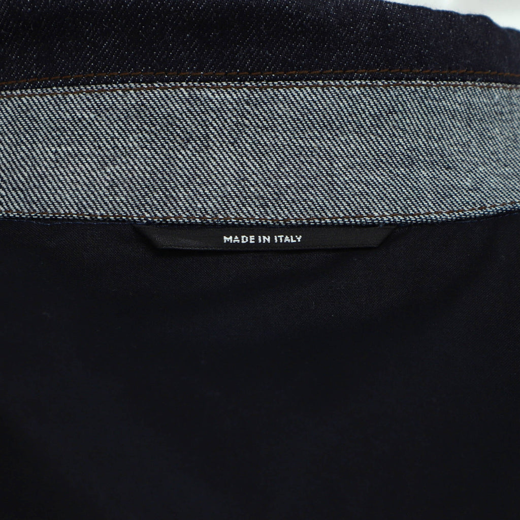 Men's Icones au Carre Jacket Embroidered Denim