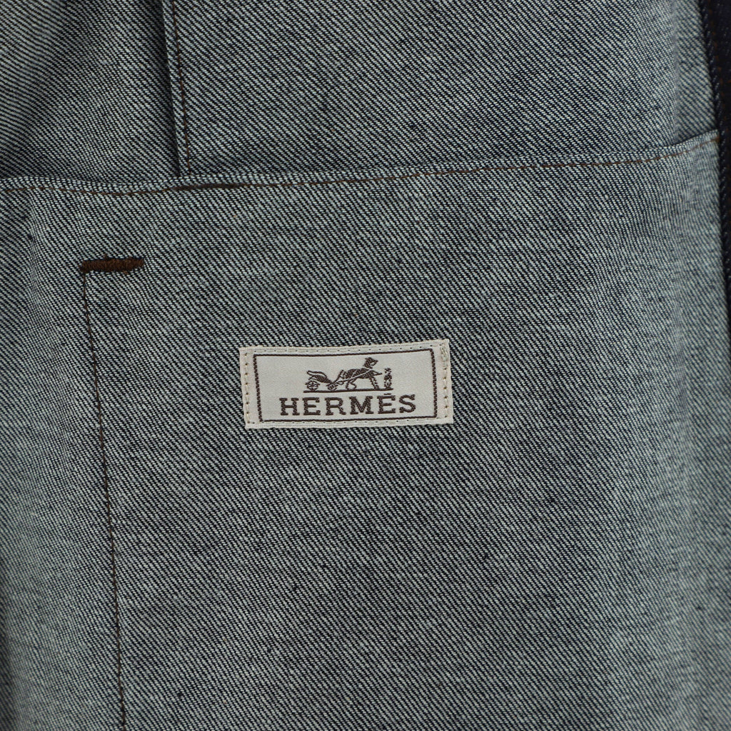 Men's Icones au Carre Jacket Embroidered Denim
