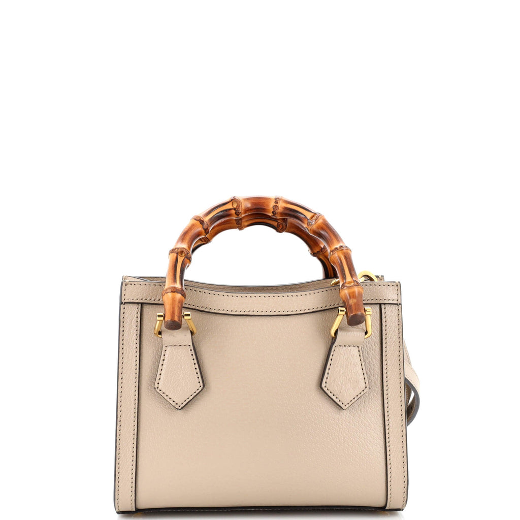Diana NM Bamboo Handle Tote Leather Mini