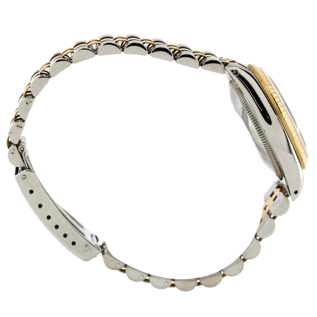 Oyster Perpetual Datejust Automatic Watch Stainless Steel and Yellow Gold with Diamond Markers 31