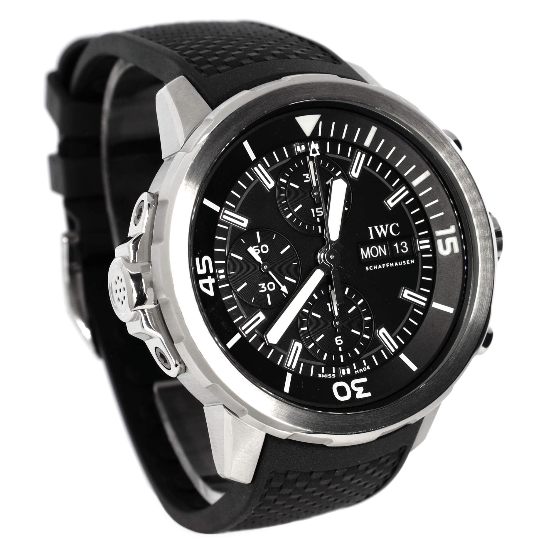 Aquatimer Chronograph Automatic Watch Stainless Steel and Rubber 44