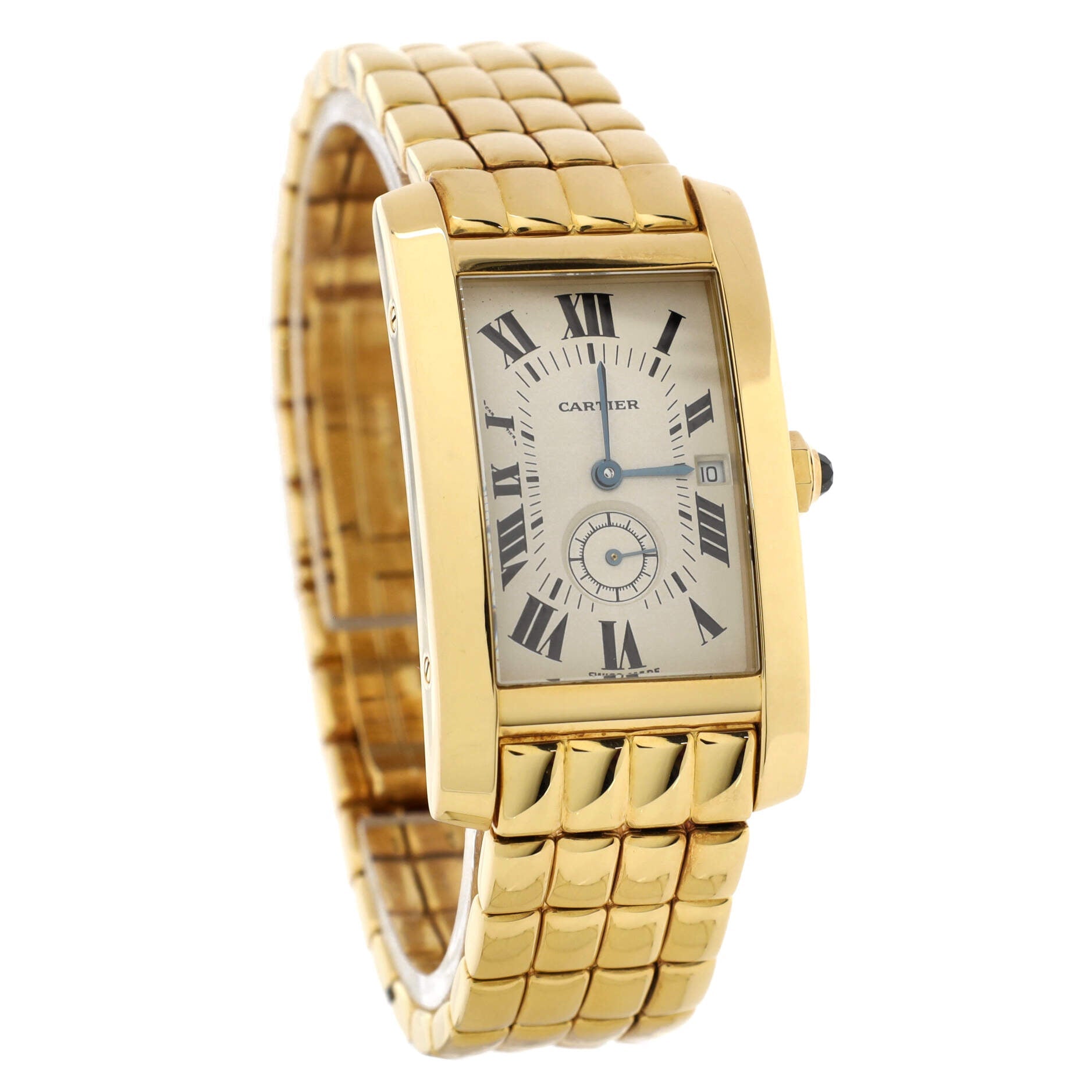 Tank Americaine Quartz Watch Yellow Gold 23