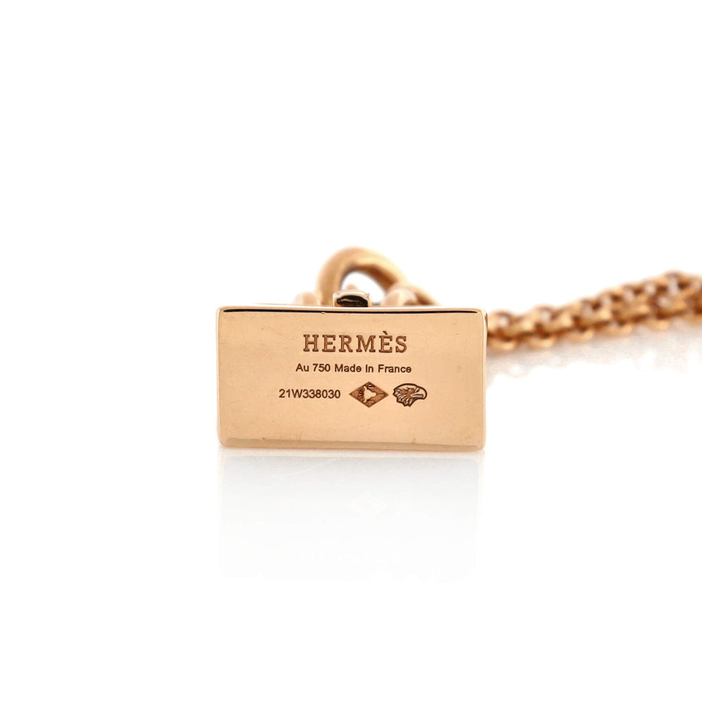 Birkin Amulette Pendant Necklace 18K Rose Gold with Diamond