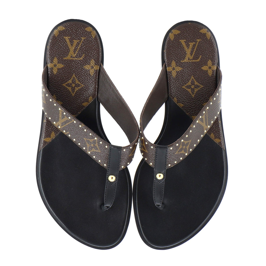 Women's Sunny Flat Thong Sandals Monogram Canvas