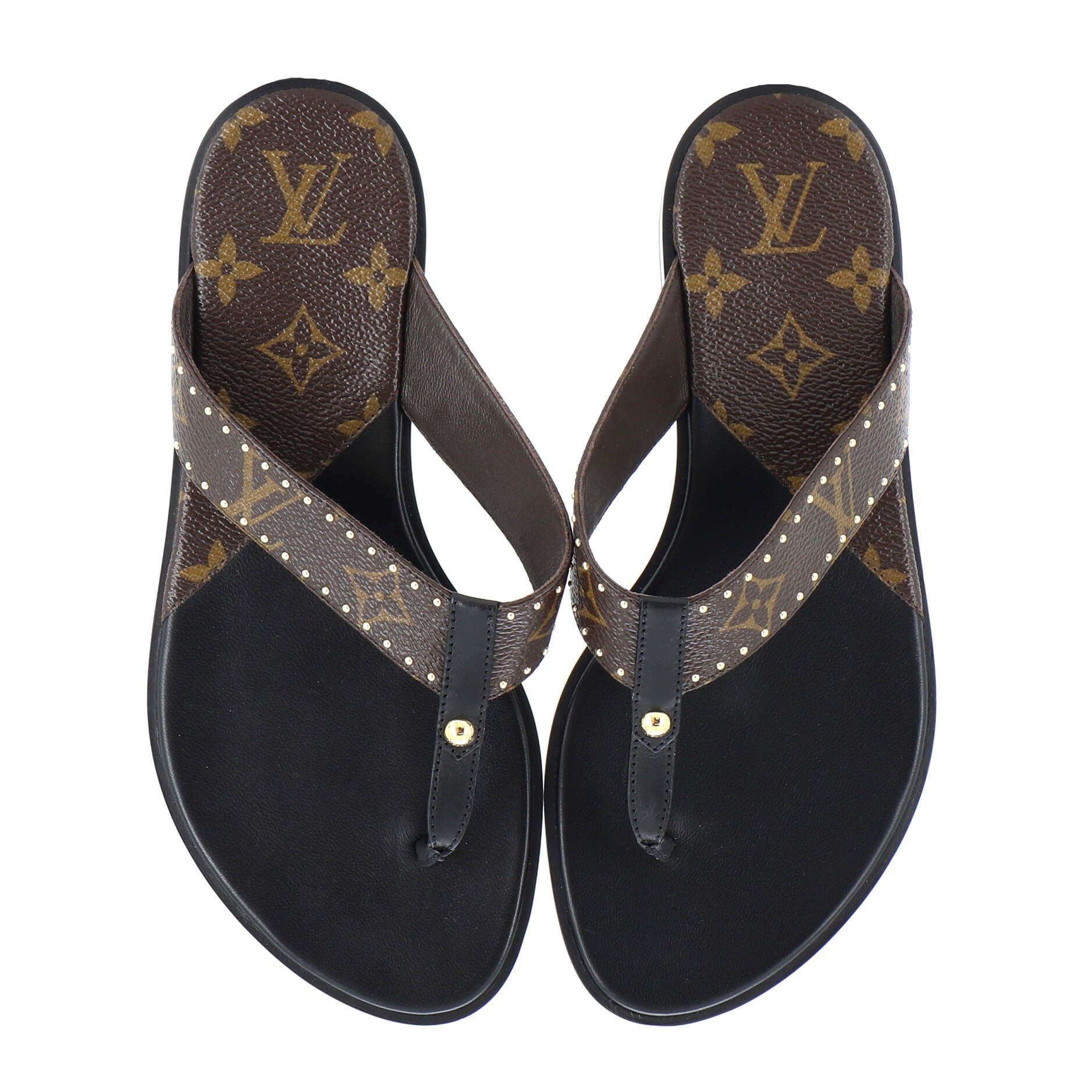 Women's Sunny Flat Thong Sandals Monogram Canvas
