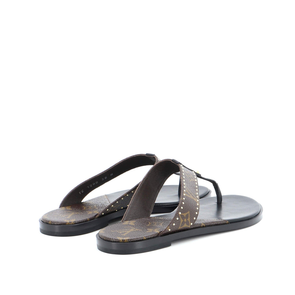Women's Sunny Flat Thong Sandals Monogram Canvas