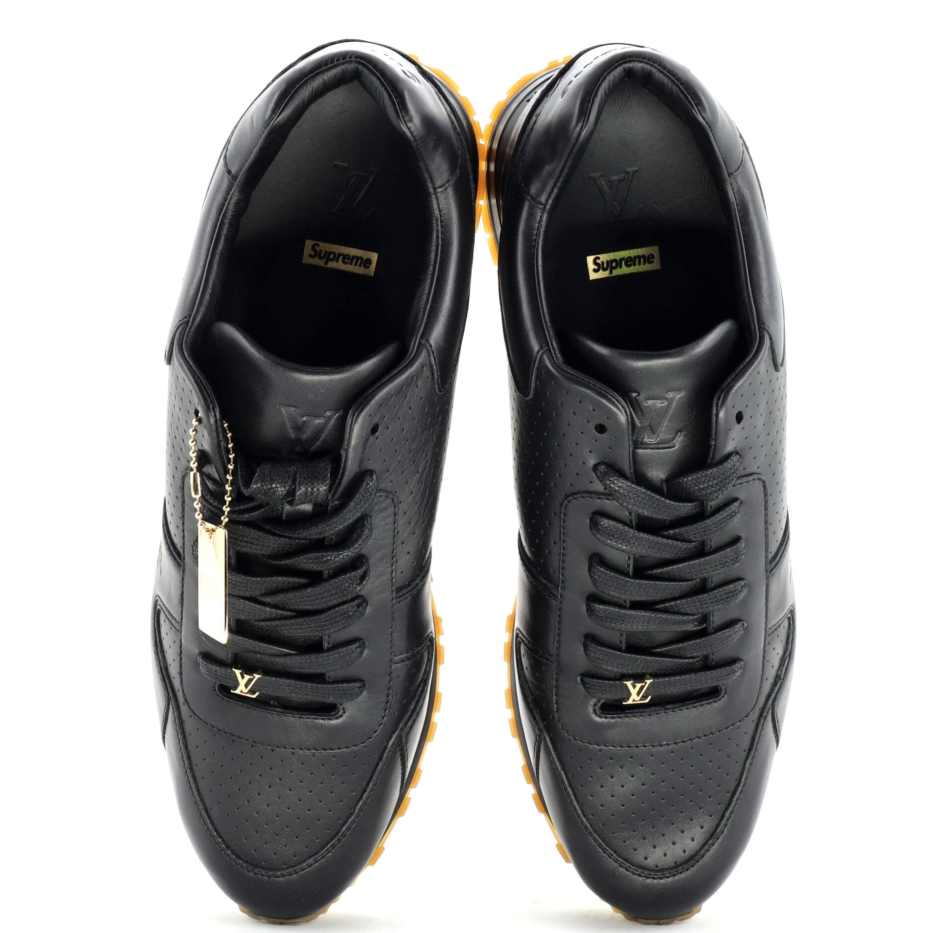 x Supreme Men's Run Away Sneakers Perforated Leather