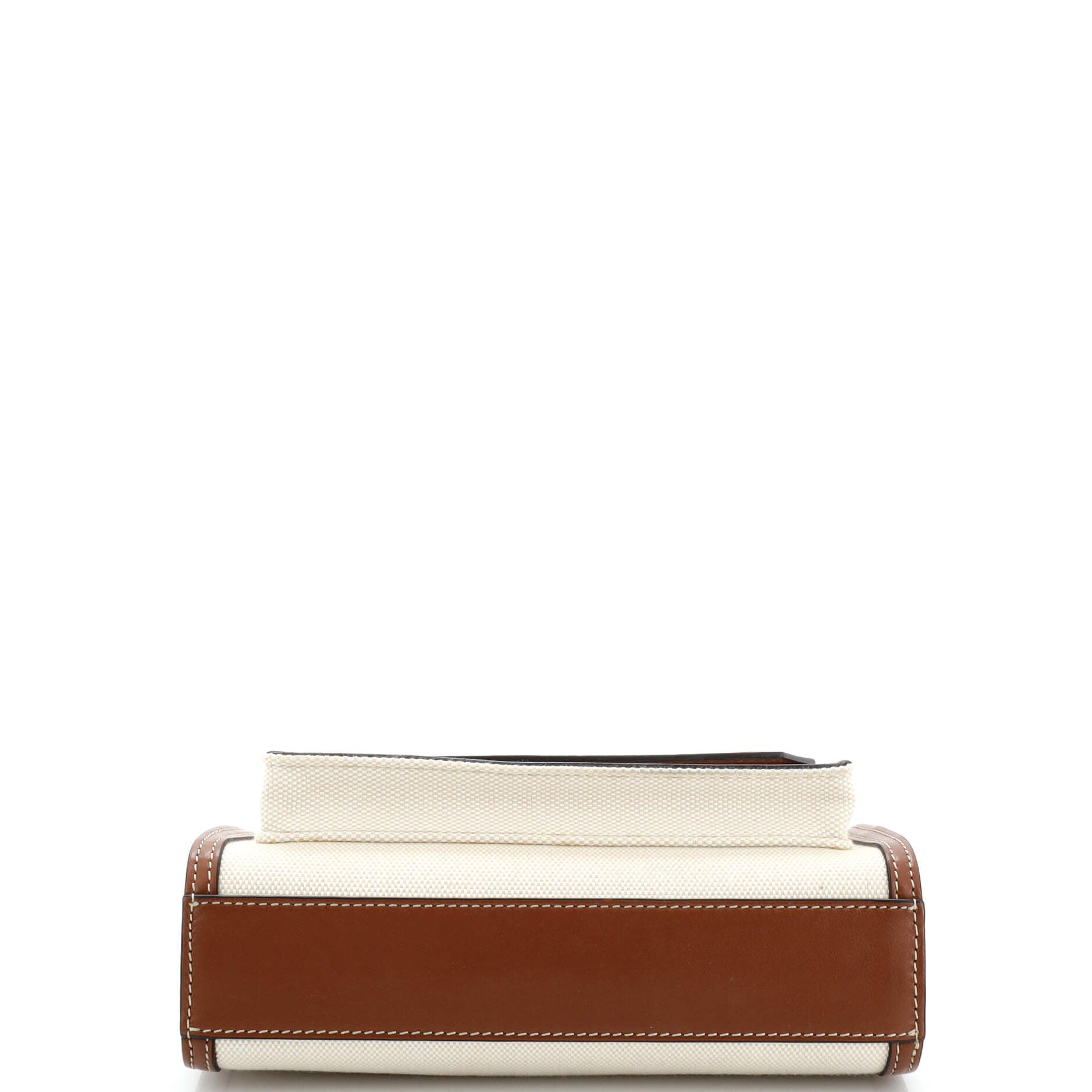 Logo Pocket Tote Canvas with Leather Mini