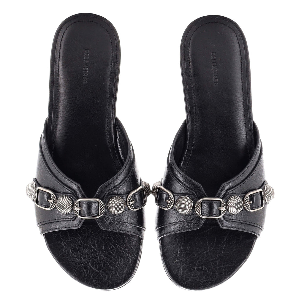 Women's Cagole Flat Sandals Leather