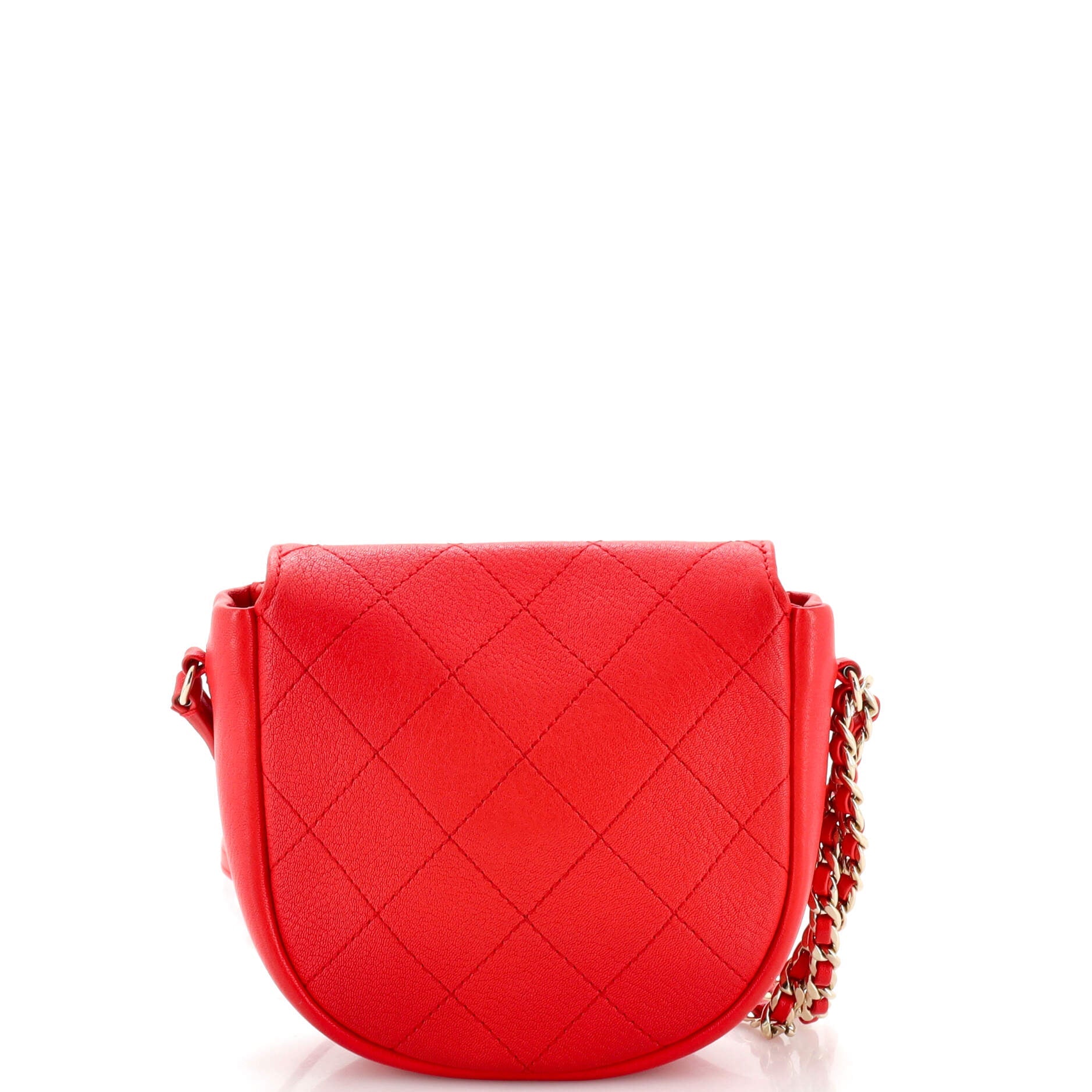 Casual Trip Messenger Bag Quilted Lambskin Mini