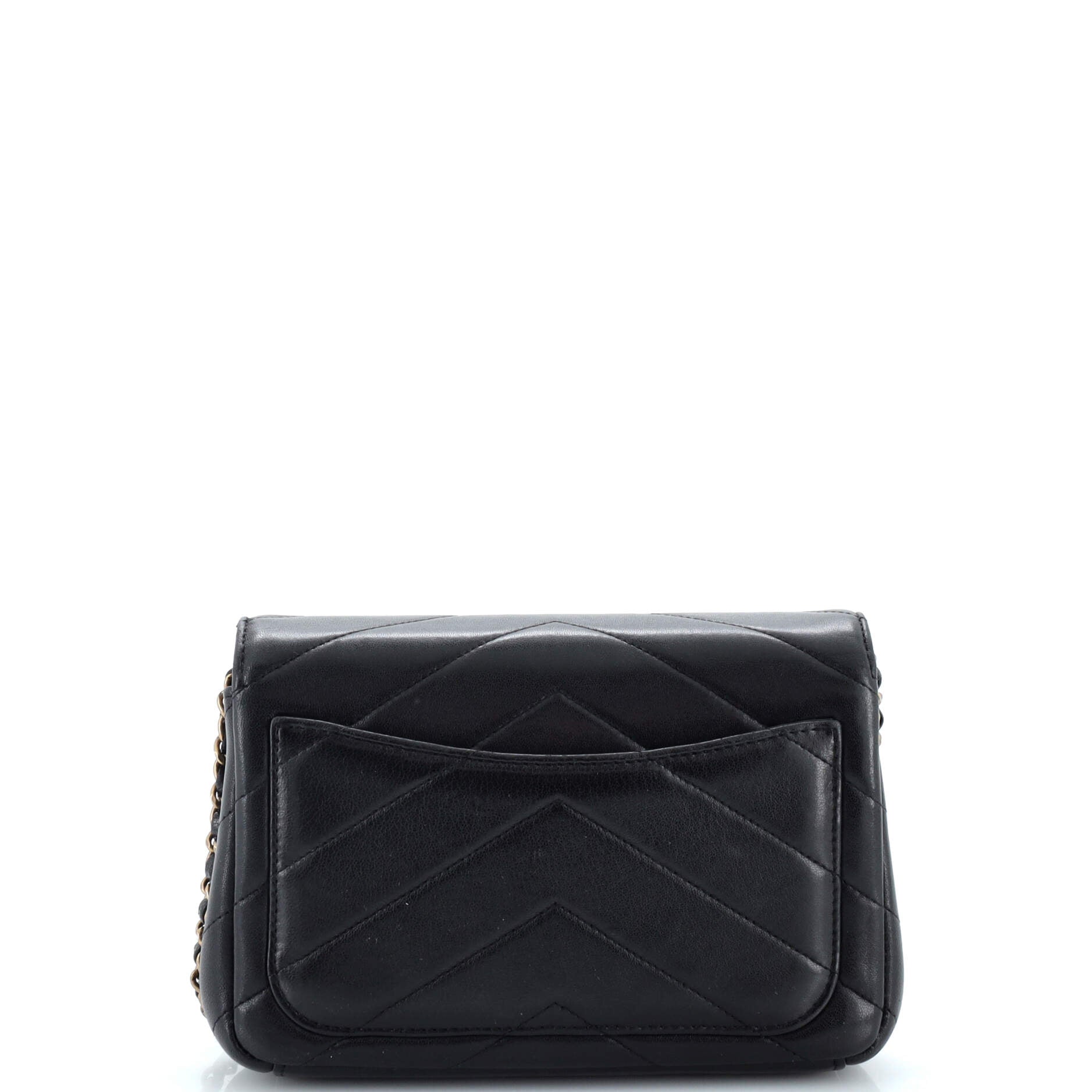 Coco Envelope Flap Bag Chevron Leather Mini