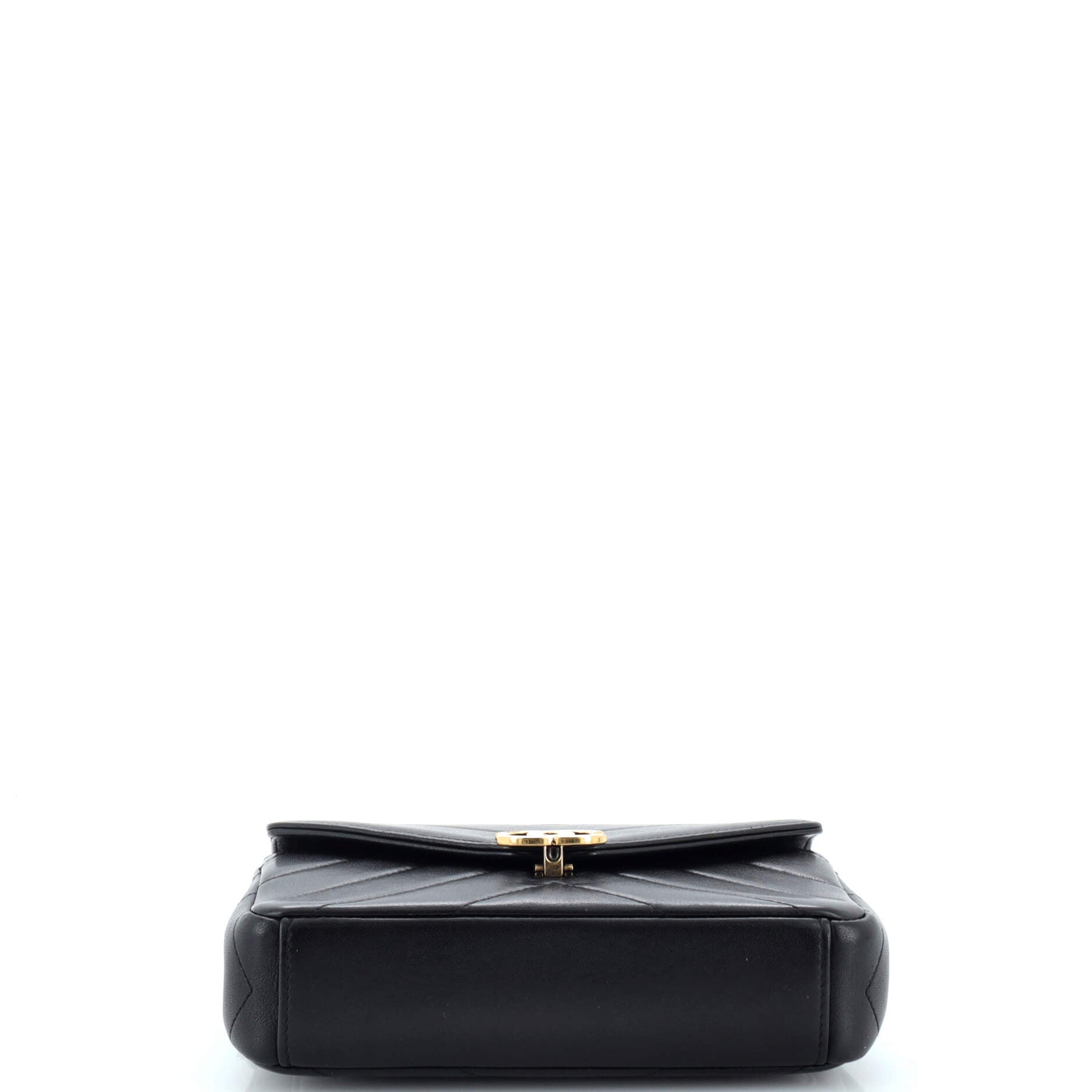 Coco Envelope Flap Bag Chevron Leather Mini