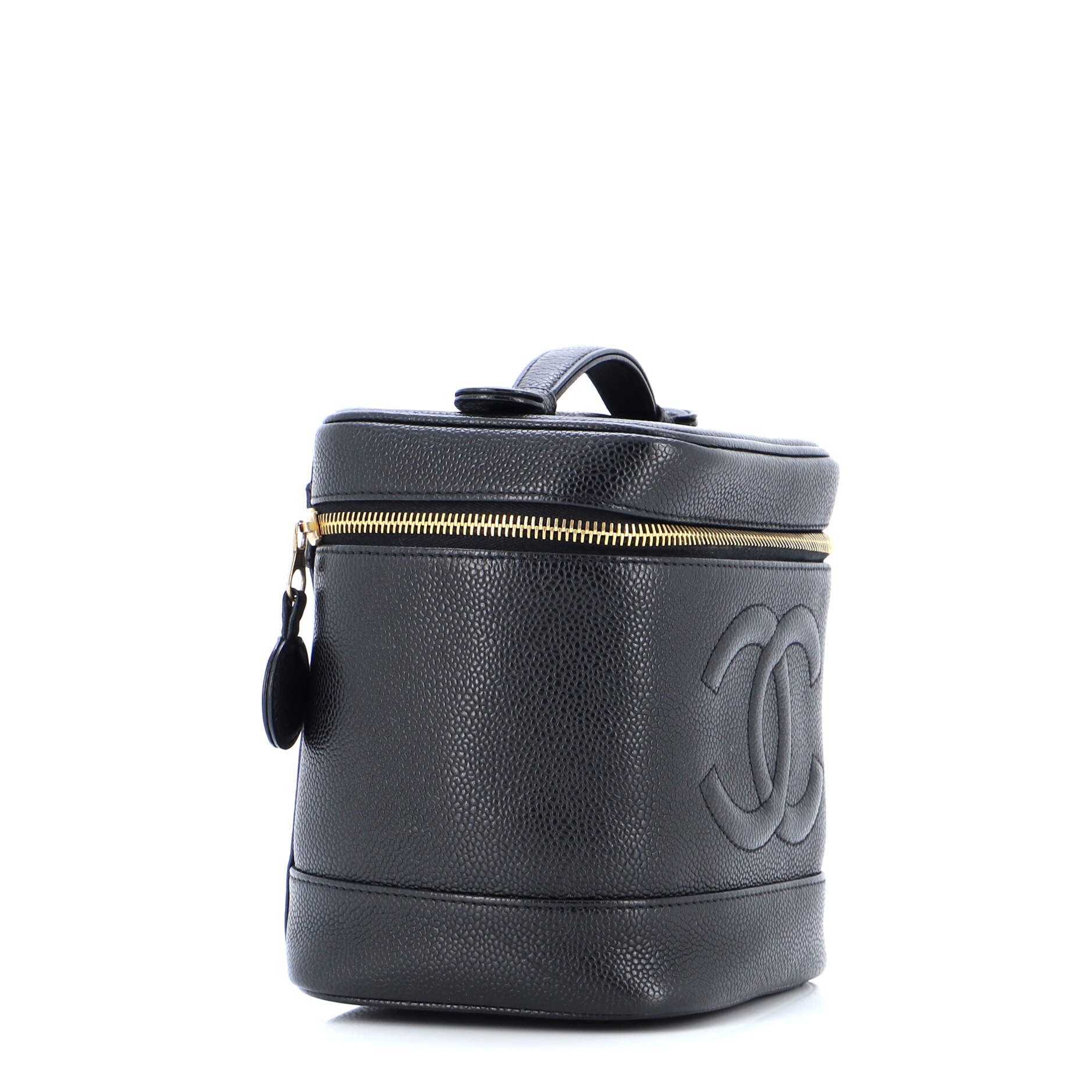 Vintage Timeless Cosmetic Case Caviar Tall