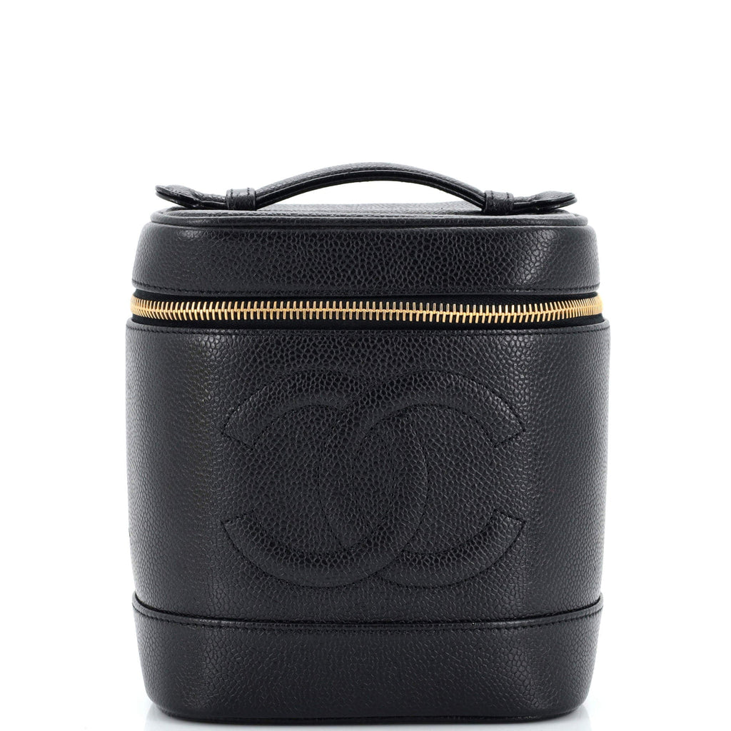 Vintage Timeless Cosmetic Case Caviar Tall