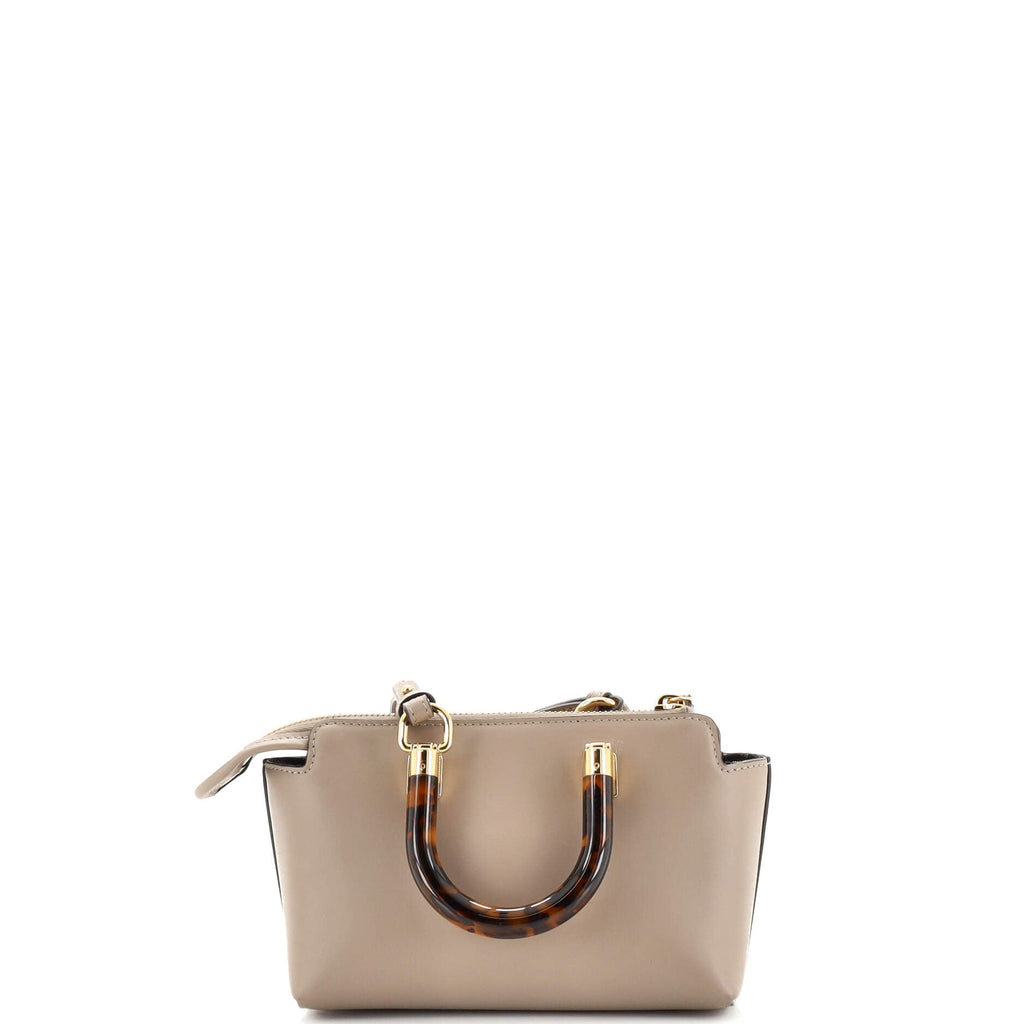 Logo By The Way Top Handle Bag Embossed Leather Mini