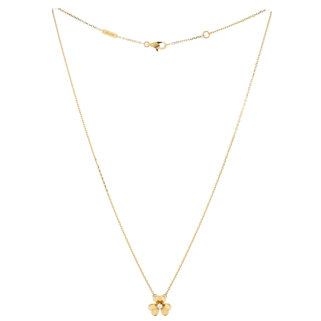 Frivole Pendant Necklace 18K Yellow Gold and Diamond Mini