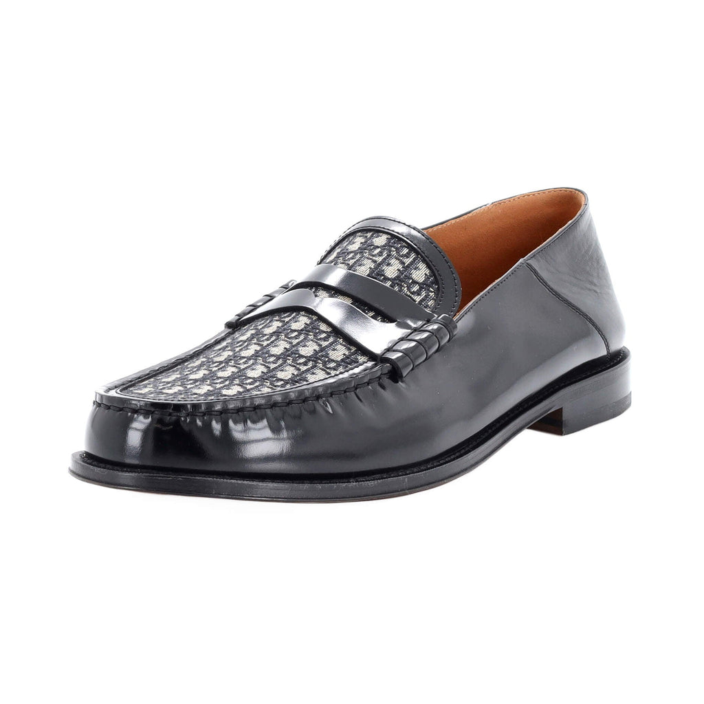 Women's Blake Loafers Leather with Oblique Canvas