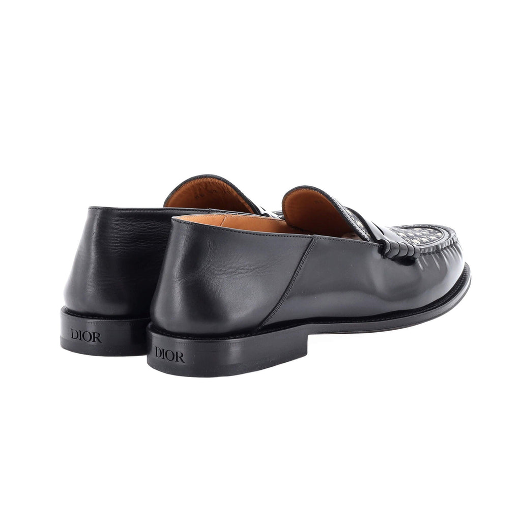 Women's Blake Loafers Leather with Oblique Canvas