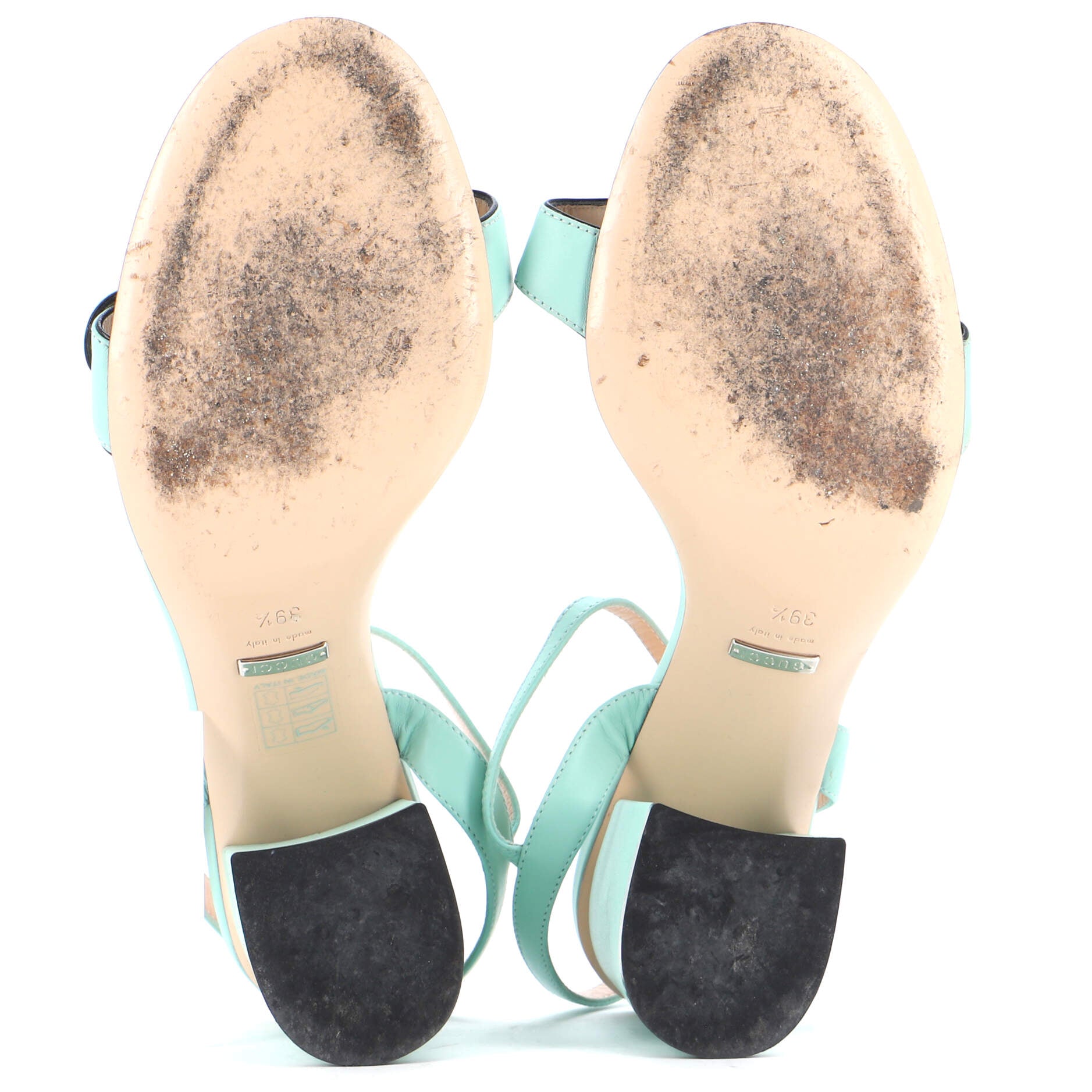 Women's GG Marmont Block Heel Sandals Leather